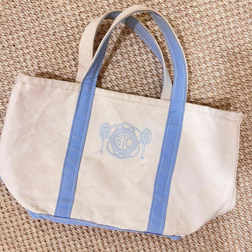 Bath & Tennis club Palm Beach Florida private club LL bean boat tote small size